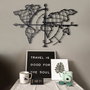 Wallity World Map Compass - Negro